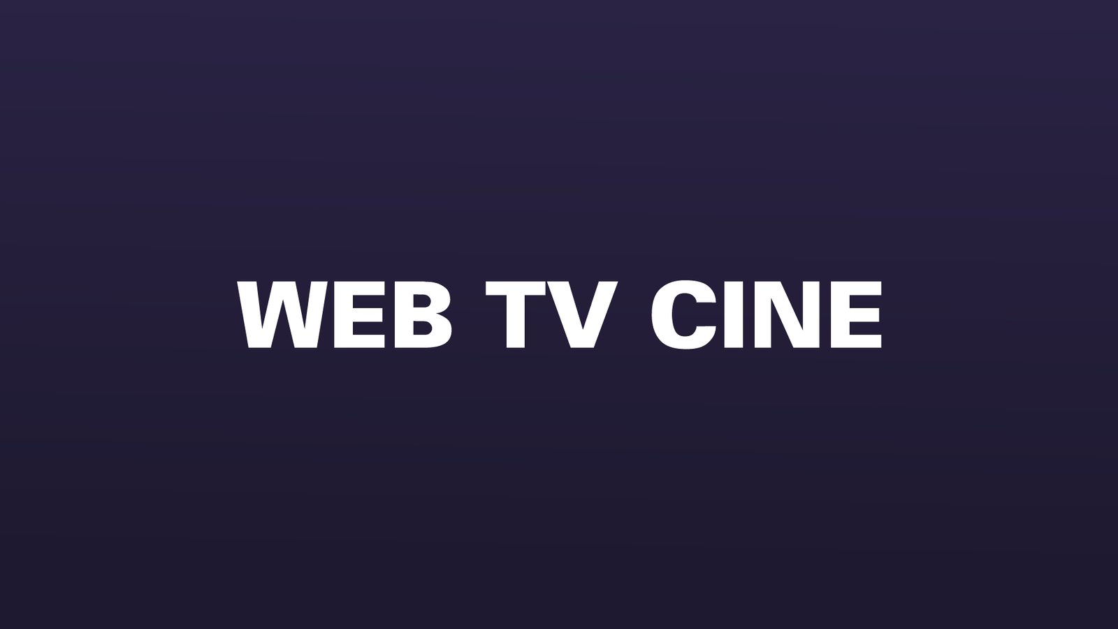 WEB TV CINE